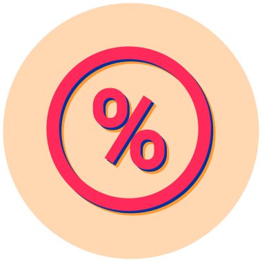 İndirim. Web simgesi basit illüstrasyon