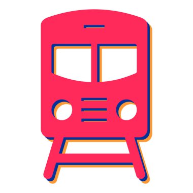 tren simgesi vektör illüstrasyonu