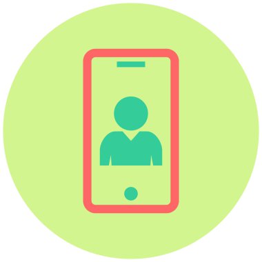 Video çağrısı. Web simgesi basit tasarım