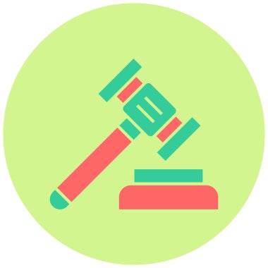 Hukuk. Web simgesi vektör illüstrasyonu