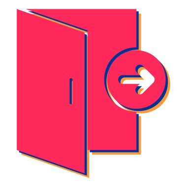 Basit vektör illüstrasyonu, web simgesi 