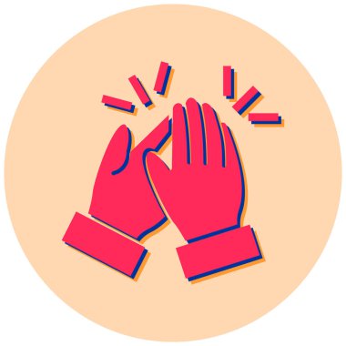 Elini ver. Web simgesi basit illüstrasyon