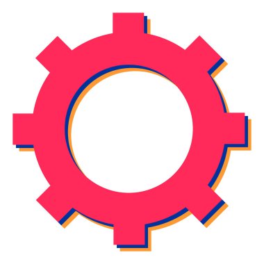 dişli simgesi vektör illüstrasyonu