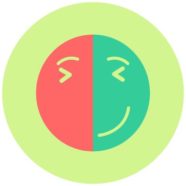 Alaycı yüz. Web simgesi basit illüstrasyon