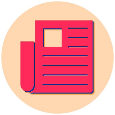 Kitap. Web simgesi basit illüstrasyon