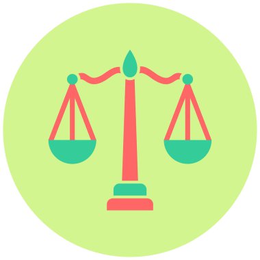 Denge simgesi. Basit resimleme