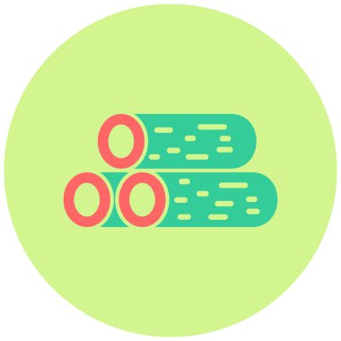 Wood Günlük Kaydı simgesinin vektör illüstrasyonu