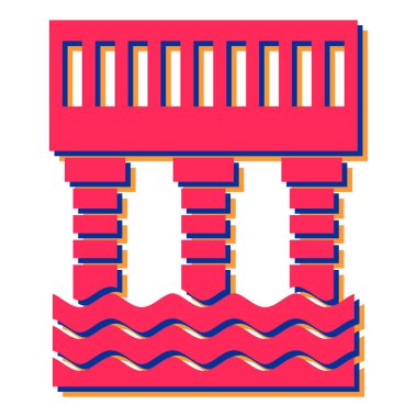 Modern b 'nin vektör illüstrasyonu inşa simgesinden yoksun