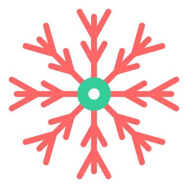 Kar tanesi. Web simgesi basit illüstrasyon