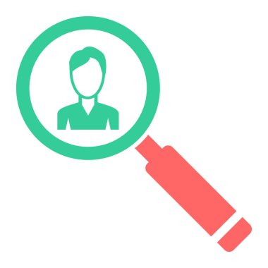 Arama simgesi vektör illüstrasyonu