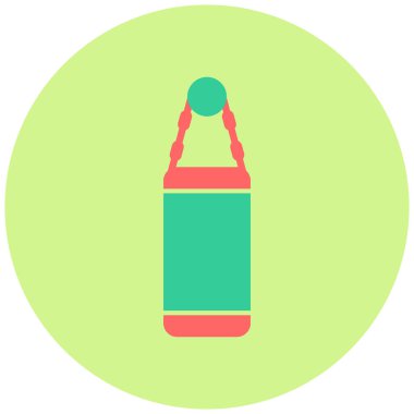 Boks çantası. Web simgesi basit illüstrasyon