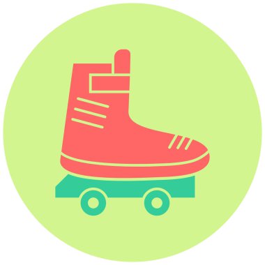 Paten kayın. Web simgesi basit illüstrasyon