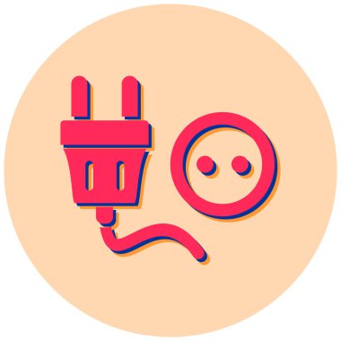 Fiş. Web simgesi basit illüstrasyon