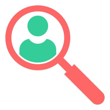 Arama simgesi vektör illüstrasyonu