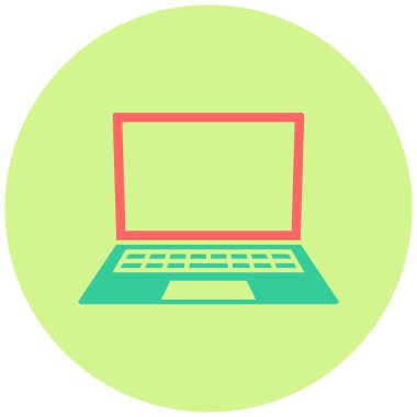 Bilgisayar. Web simgesi basit illüstrasyon