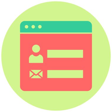 Kişi Biçimi düz simgesi