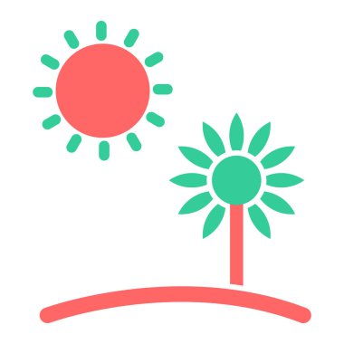 Yaz çiçeği. Basit tasarım