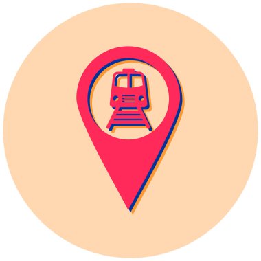 Bir harita işaretçisinin vektör illüstrasyonu