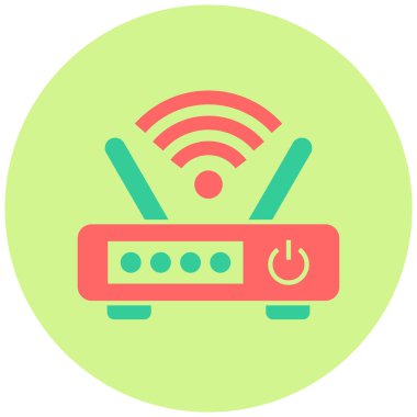 Wi-fi yönlendirici. Basit resimleme