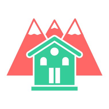 Beyaz arkaplanda izole edilmiş ev simgesi vektörü, tuğla işareti logosu konsepti, doğrusal tasarım ögesi