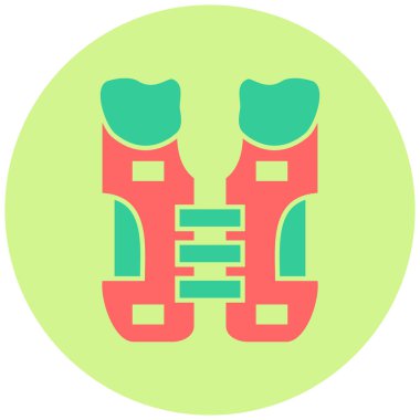 Omuz pedleri. Basit illüstrasyon