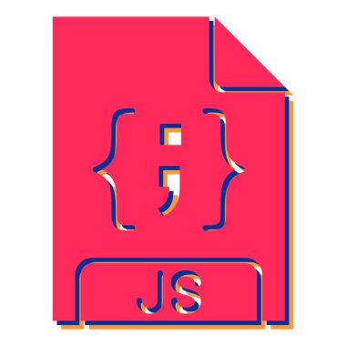 Dosya biçim simgesinin vektör illüstrasyonu