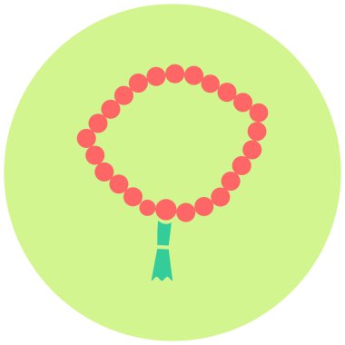 Boncuk simgesinin vektör illüstrasyonu