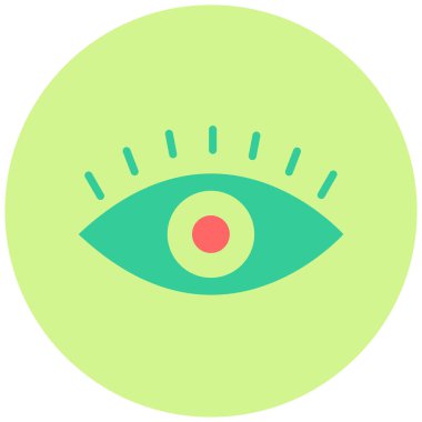 Göz. Web simgesi basit illüstrasyon