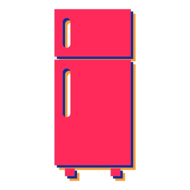 Buzdolabı ikonu. vektör illüstrasyonu