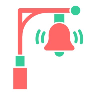 Alarm çanı simgesi vektör çizimi