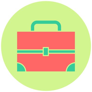 Çanta. Web simgesi basit illüstrasyon