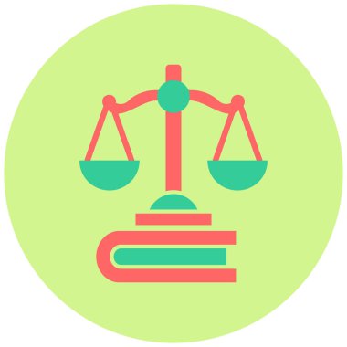 Adalet. Web simgesi basit tasarım