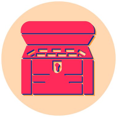 Kutu. Web simgesi basit illüstrasyon