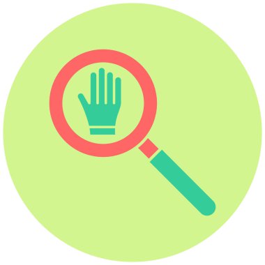 Kanıt simgesi vektör illüstrasyonu