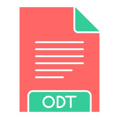 dosya biçimi simgesi, vektör illüstrasyonu