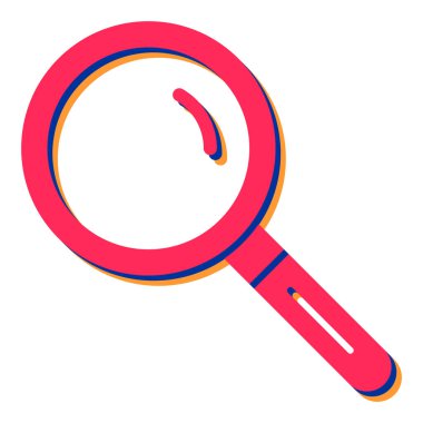 Büyüteç simgesi. vektör illüstrasyonu