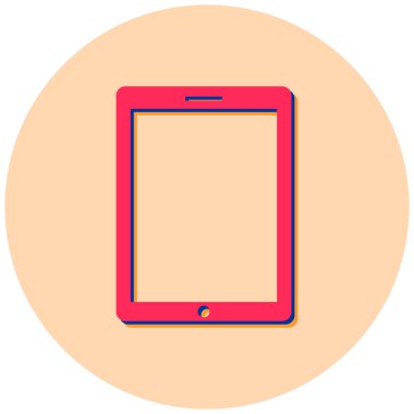 Cep telefonu. Web simgesi basit tasarım