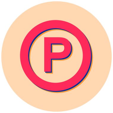 park vektörü simgesi modern basit tasarım