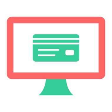 Kredi kartı vektör simgesi