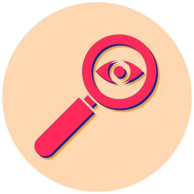 büyütme cam vektör simgesi