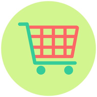 Trolley ikonu. Basit tasarım