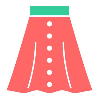 Etek. Web simgesi basit illüstrasyon