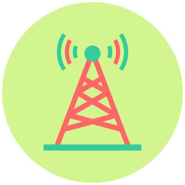 Anten. Web simgesi basit illüstrasyon