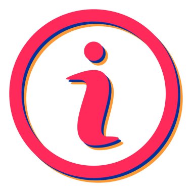 Modern onfo simgesi ögesinin vektör çizimi.