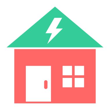 Ev. Web simgesi basit illüstrasyon