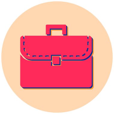 Çanta. Web simgesi basit illüstrasyon