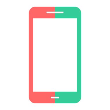 telefon simgesi, vektör illüstrasyonu basit tasarım 