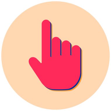 el imleci simgesi, vektör çizim