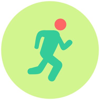 Çalışan adam simgesi vektör illüstrasyonu