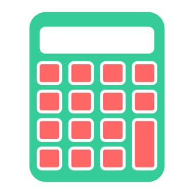 Hesap makinesi simgesi. vektör illüstrasyonu